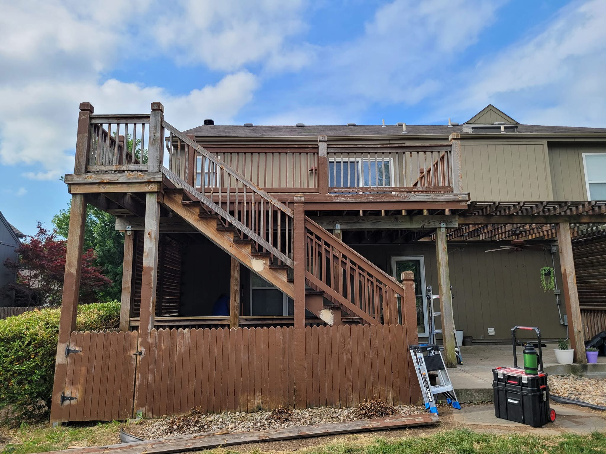 Before view of Deck Restoration