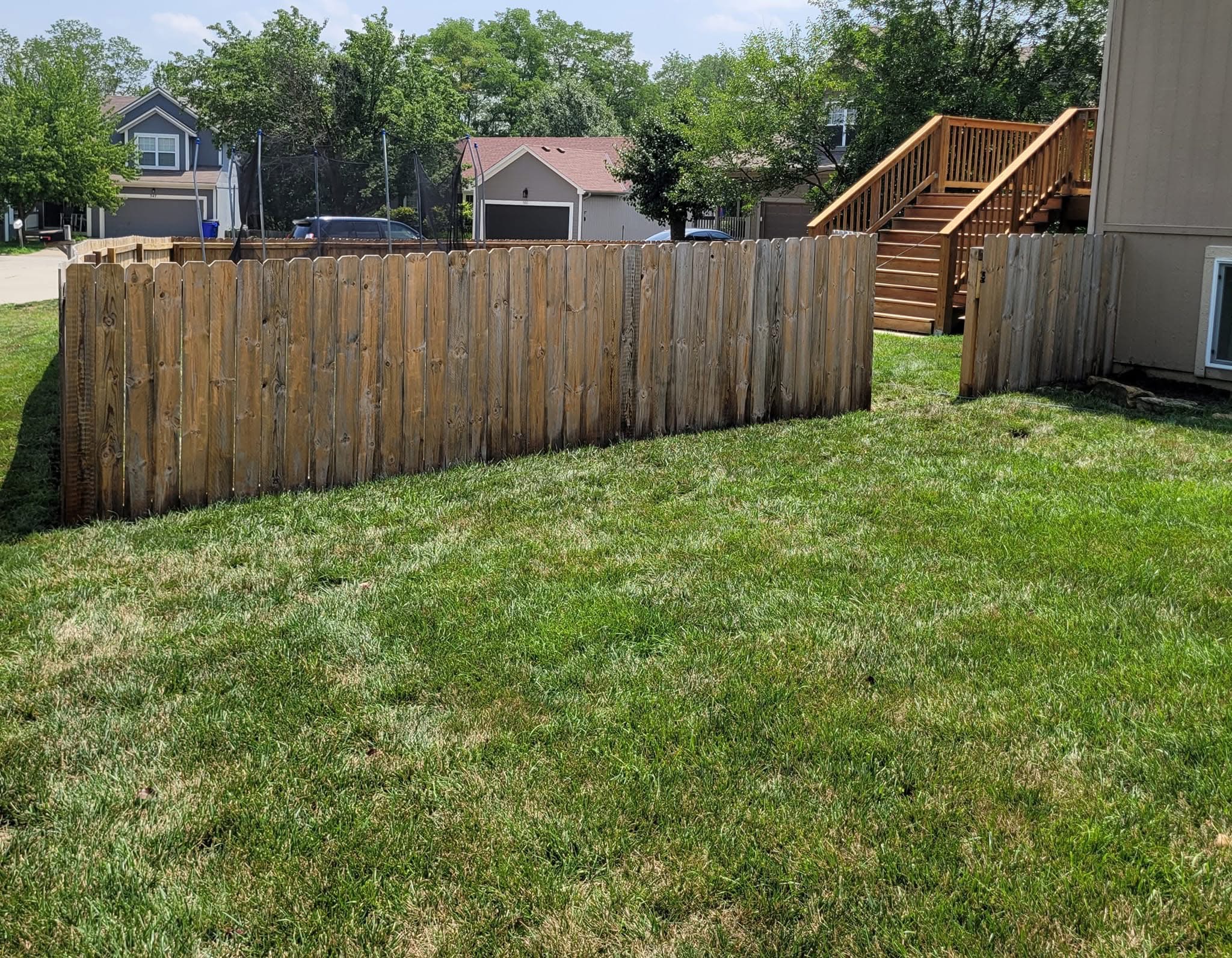 Before view of Fence Transformation