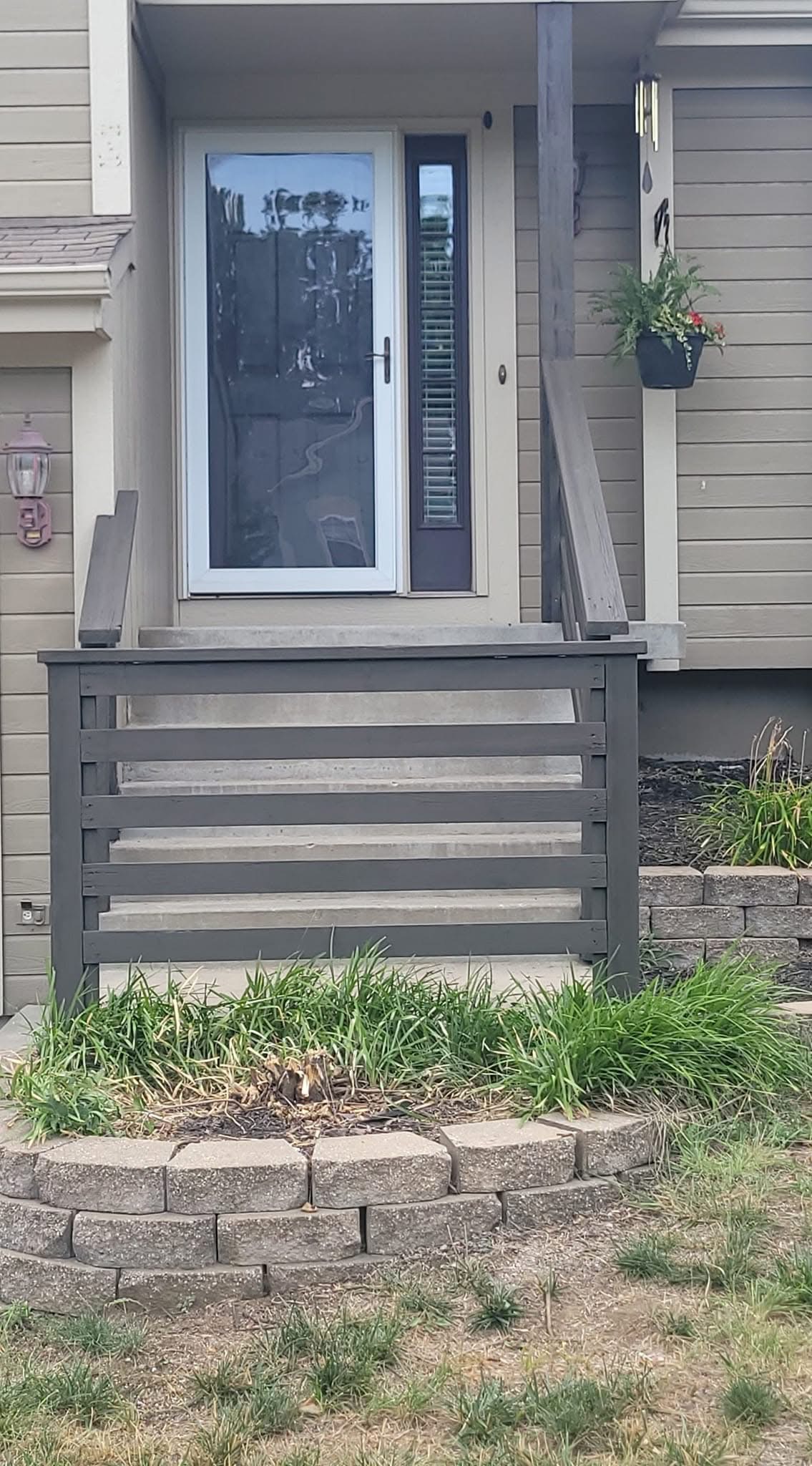 After view of Front Door Railing